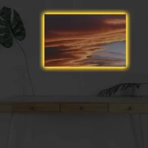 Image of 4570DHDACT-020 Multicolor Decorative LED Lighted Canvas Painting