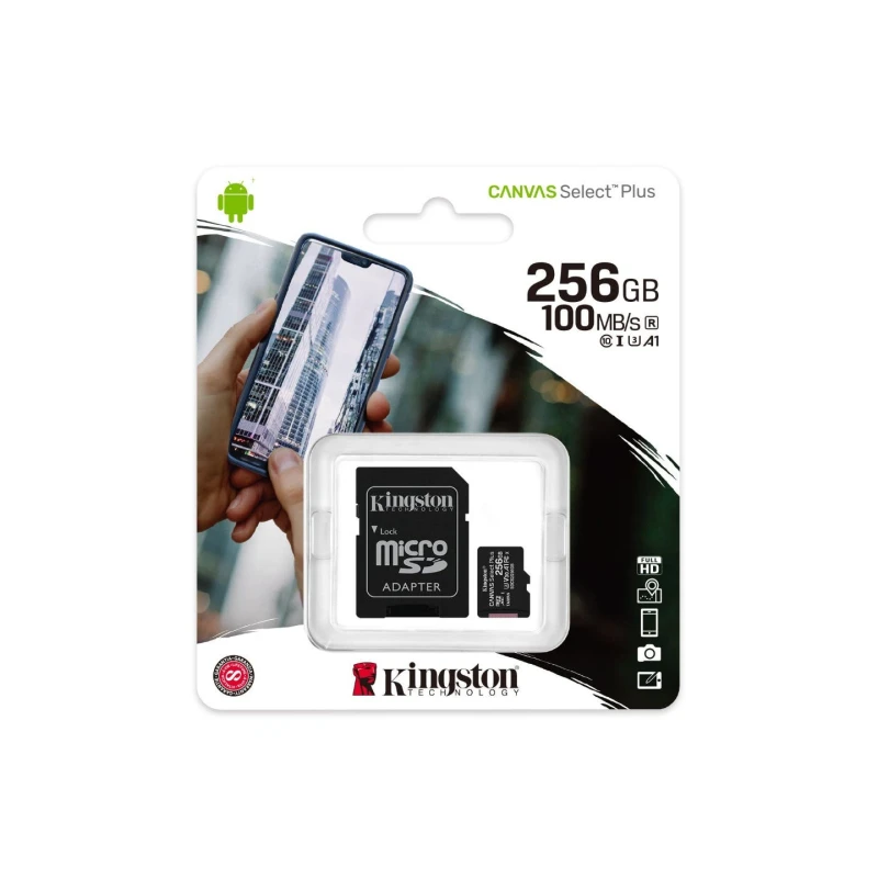 Image of Kingston Technology Canvas Select Plus 256GB microSD Card