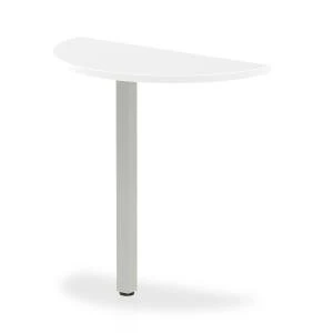 Image of Trexus Conference D End 800mm Width White Ref I000195