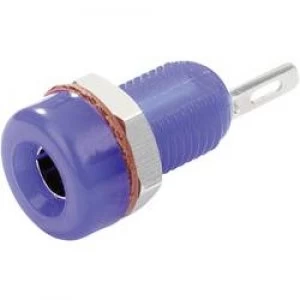 Image of Jack socket Socket vertical vertical Pin diameter 4mm Blue SC