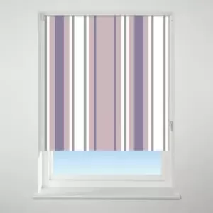 Image of Universal Patterned Stripe Purple Blackout Roller Blind Purple