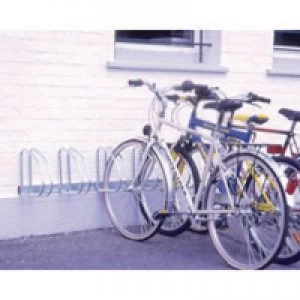 Image of Slingsby VFM Aluminium WallFloor Mounted 4-Bike Cycle Rack 320079