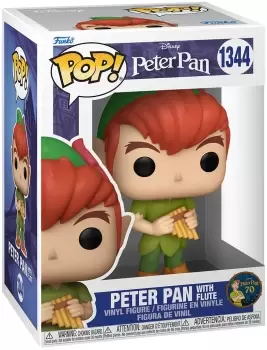 Image of Peter Pan Peter Pan with Flute vinyl figurine no. 1344 Funko Pop! multicolor
