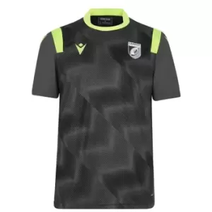 Image of Macron Cardiff Rugby Training Top Mens - Black