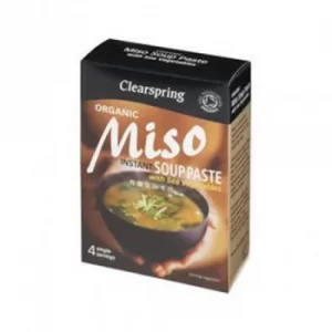Image of Clearspring Instant Miso Soup Paste with Sea Vegetables Pack of Four 15g