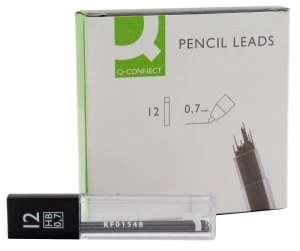 Image of Q Connect Pencil Leads 0.7mm - 12 Pack