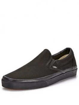 Image of Vans Classic Slip-On - Black, Size 3, Women