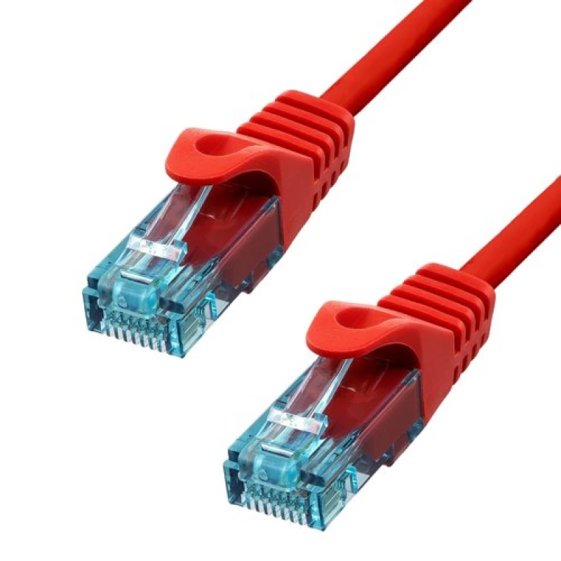 Image of ProXtend CAT6A U/UTP CU LSZH Ethernet Cable Red 30CM