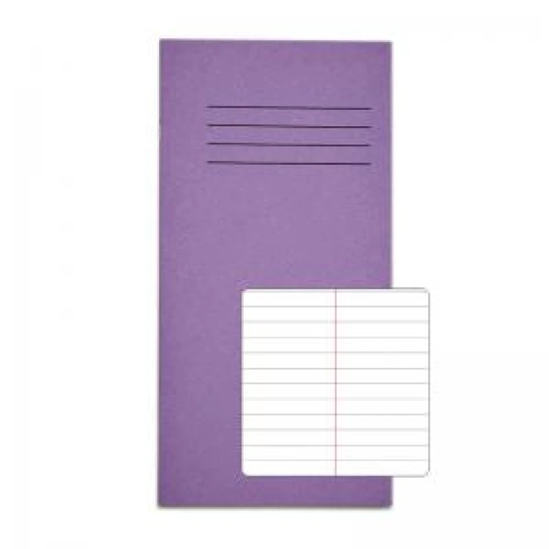 Image of Rhino 8 x 4 Exercise Book 32 Page Ruled F8CM Purple (Pack 100) -...
