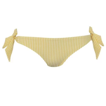Image of Jack Wills Tallian Tie Side Bikini Bottoms - YELLOW