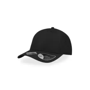 Image of Atlantis Recy Feel Recycled Twill Cap (One Size) (Black)