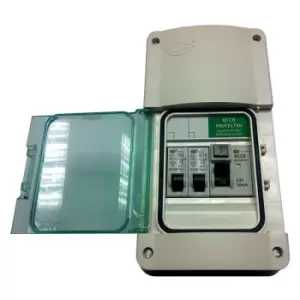 Image of Lewden 63A E-Garage Consumer Unit 30mA with 6A and 16A MCB - E-GARAGE-63