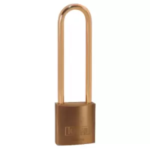 Image of Kasp K12030L70BD Brass Padlock - 30x70 mm - High Brass Shackle - N...