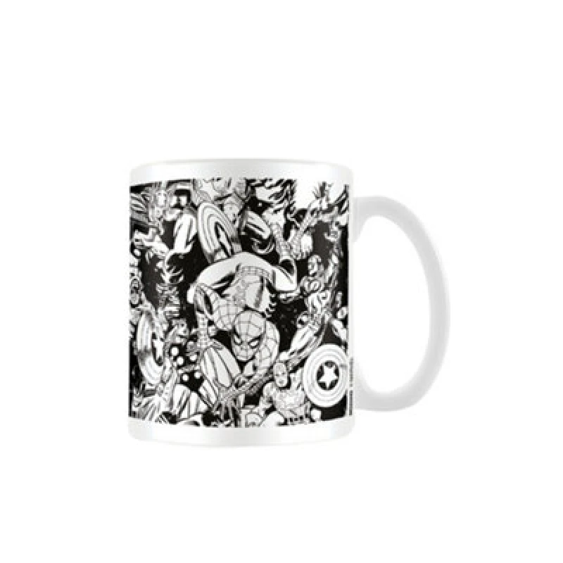 Image of Marvel Characters Mug White unisex