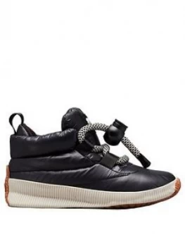 Image of SOREL Ona Sneak Puff Shiny Trainer, Black, Size 7, Women