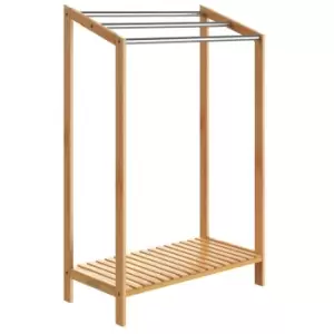 Image of Towel Rack Bamboo with Stainless Steel Bars