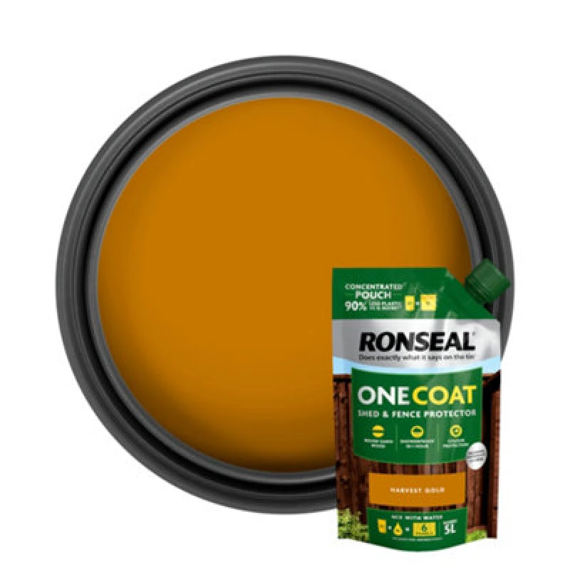 Image of Ronseal KCB.8174503.41100.73 One Coat Shed & Fence Refill Harvest... KCB.8174503.41100.73