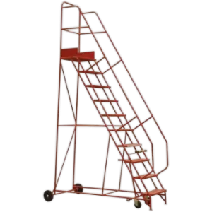 Image of Sealey Mobile Safety Step Ladder 9