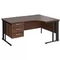 Image of Dams International Right Hand Ergonomic Desk MCM16ERP3KW 1,600 x 1,200 x 725 mm