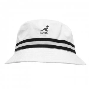 Image of Kangol Stripe Bucket Hat - White