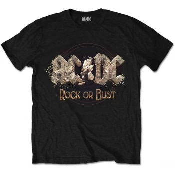 Image of AC/DC - Rock or Bust Unisex X-Large T-Shirt - Black