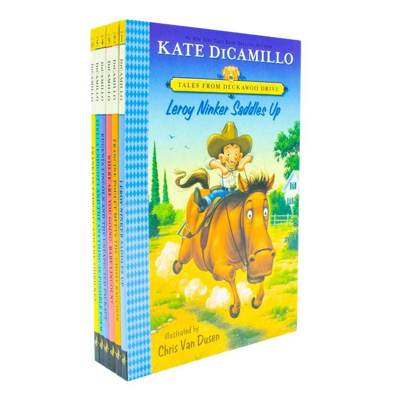 Image of Tales from Deckawoo Drive Volume 1-6 Books Collection Set By Kate DiCamillo and Illustrated By Chris Van Dusen Kate DiCamillo Books