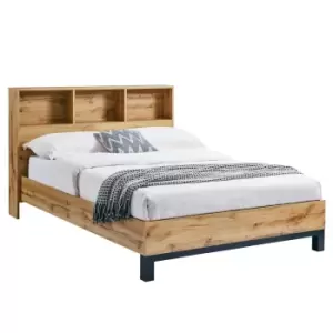 Image of Julian Bowen Bali Bookcase Headboard Bed 150Cm
