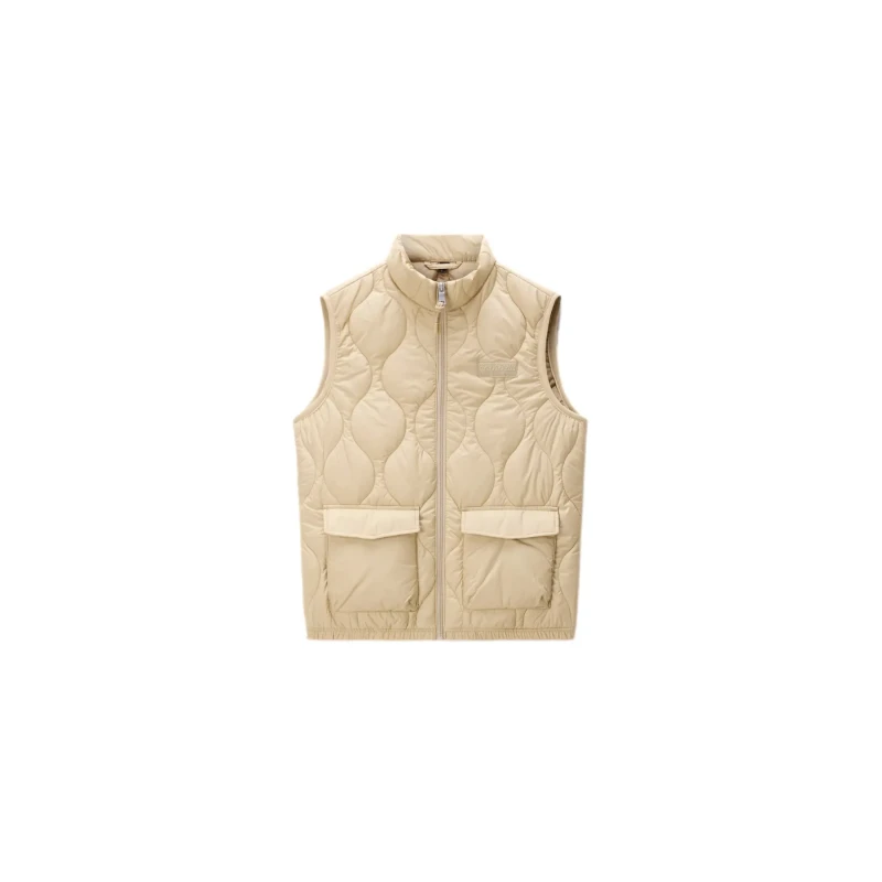Image of Womens sleeveless down jacket Napapijri Belle Beige Female S