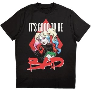 Image of DC Comics - Harley Quinn Good To Be Bad Unisex Medium T-Shirt - Black