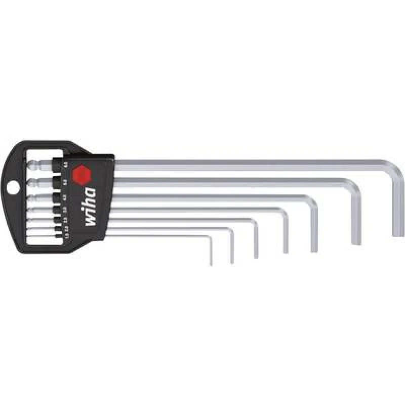 Image of Wiha Wiha 369H7 7tlg Allen Allen key set 1.5 mm, 2 mm, 2.5 mm, 3 mm, 4 mm, 5 mm, 6mm 7 Piece 01416