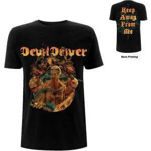 Image of DevilDriver - Keep Away from Me Unisex Medium T-Shirt - Black