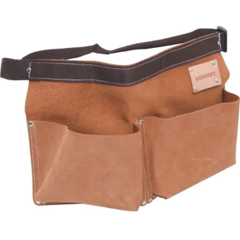 Image of Suede Leather 2-Pocket 1- Loop Nail Pouch - Kennedy