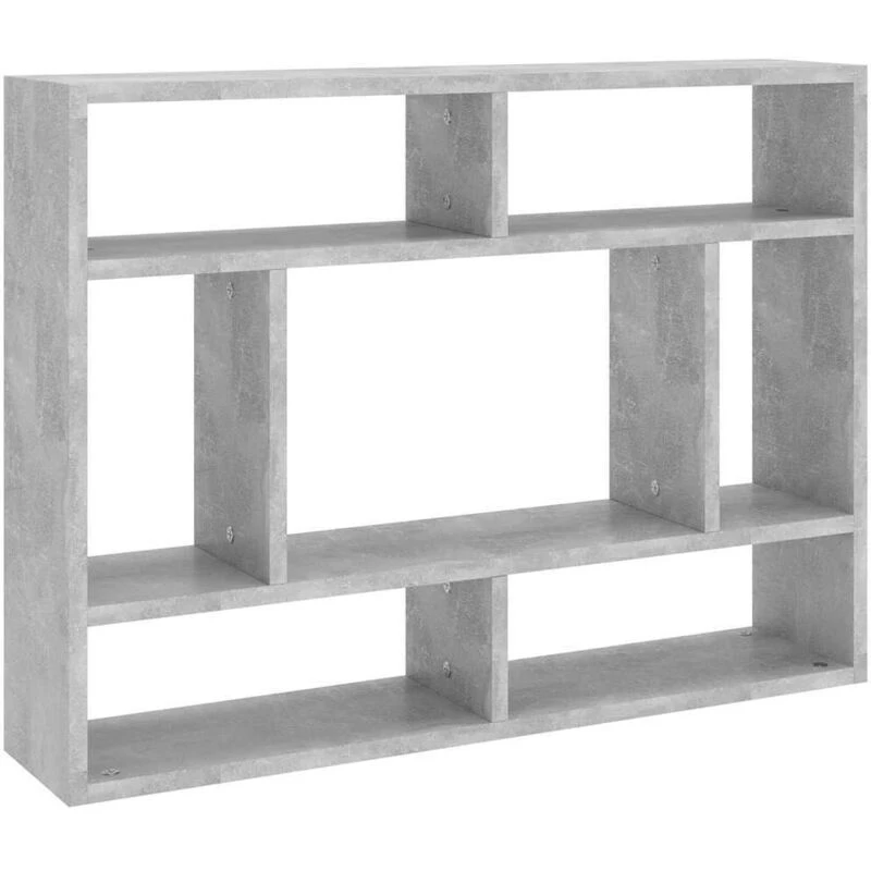 Image of VIDAXL Vidaxl - Wall Shelf Concrete Grey 75x16x55cm Engineered Wood 8720286586280