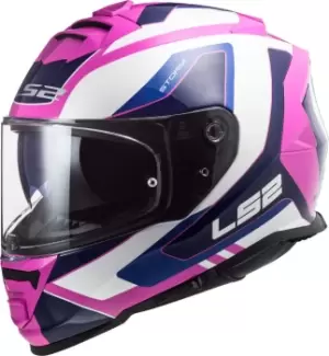 Image of LS2 FF800 Storm Techy Helmet, white-pink, Size XS, white-pink, Size XS