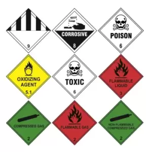 Image of Non-flammable Compressed Gas 2 - Labels (100 x 100mm Roll of 250)