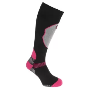 Image of Womens/Ladies High Performance Ski Socks (1 Pair) (4-7 UK, 35-41 EU) (Black)