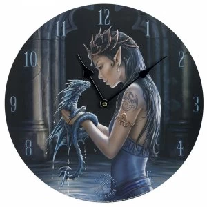 Image of Anne Stokes Water Dragon 34cm Clock