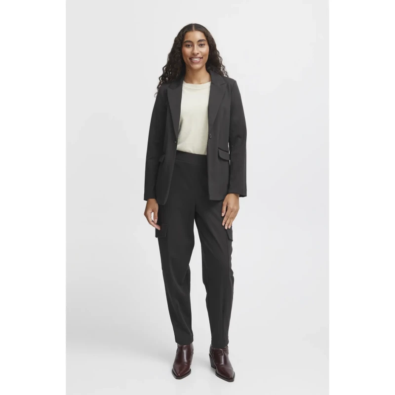 Image of b.Young Womens long blazer b.young Rizetta 2 Noir Female 38