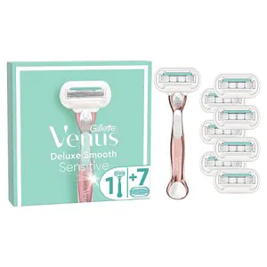 Image of Venus Deluxe Smooth Sensitive Rosegold Razor - 8 Blades