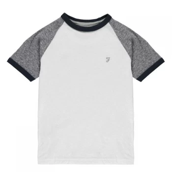 Image of Farah Slub Ring T Shirt - Bright White