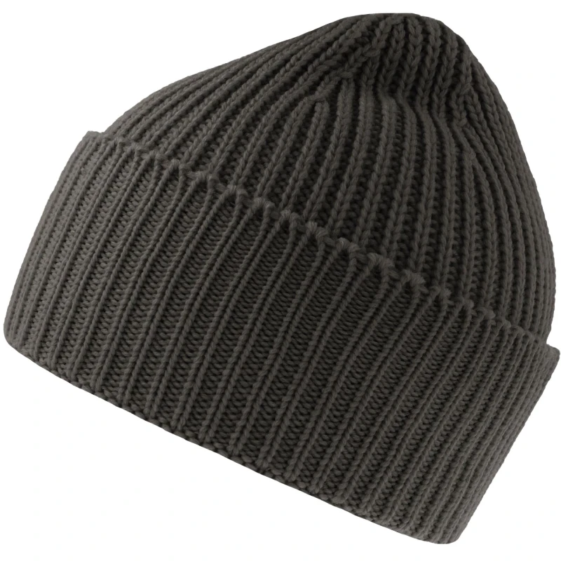 Image of Atlantis Atlantis Men Oak Chunky Knit Beanie in Dark Grey Dark Grey One Size Male 5063527805294