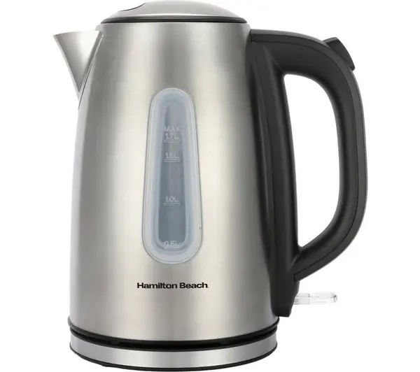 Image of HAMILTON BEACH HB01402B Rise Electric Kettle - Silver/Grey 5060916370272