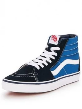 Image of Vans SK8 Hi BlueNavyWhite Size 3 Women