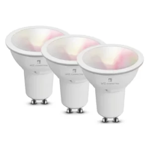 Image of 4lite Smart GU10 LED Bulb 350 Lumens Dimmable Wiz Connect Colour Selectable Warm White 3 Pack