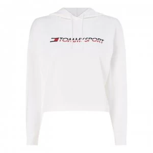 Image of Tommy Sport Tommy Sport Logo Hoodie - PVH WHITE100