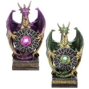 Image of LED Mystical Vortex Dark Legends Dragon Figurine (1 Random Supplied)