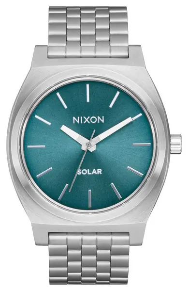 Image of Nixon A1369-5161-00 Time Teller Solar (40mm) Blue Dial / Watch