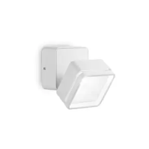 Image of Omega Square Single Spotlight White IP54 4000K