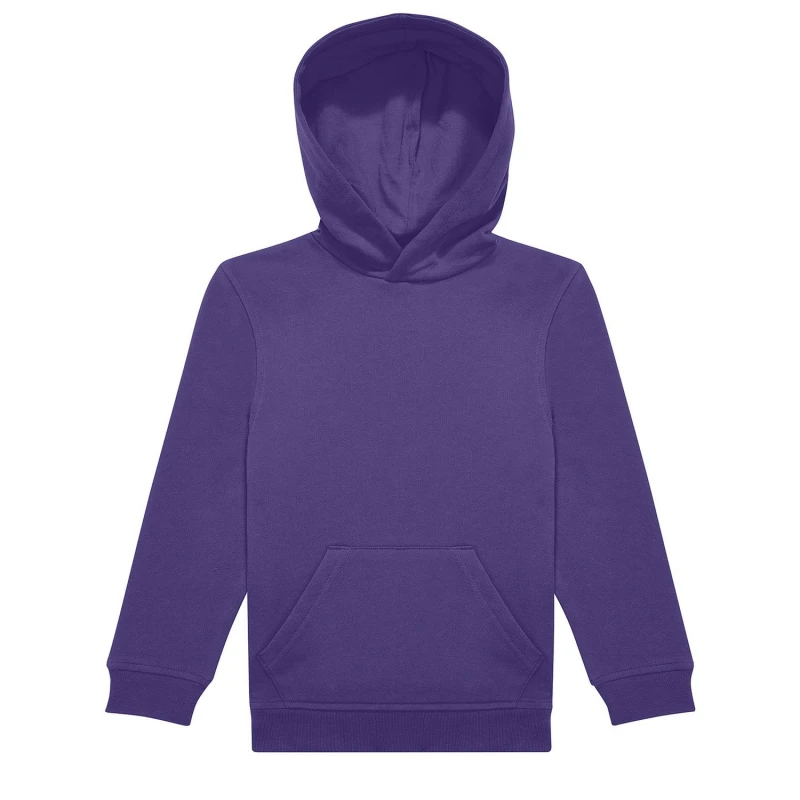 Image of B&C ID.333 Hoodie in Purple Size: 12-13 Years Purple Unisex 12-13 Years