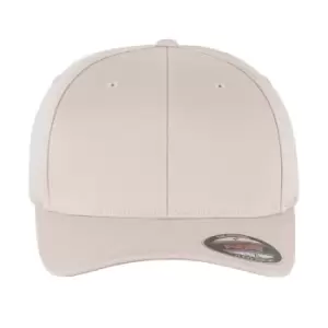Image of Flexfit Wooly Combed Cap (S-M) (Stone/Silver)